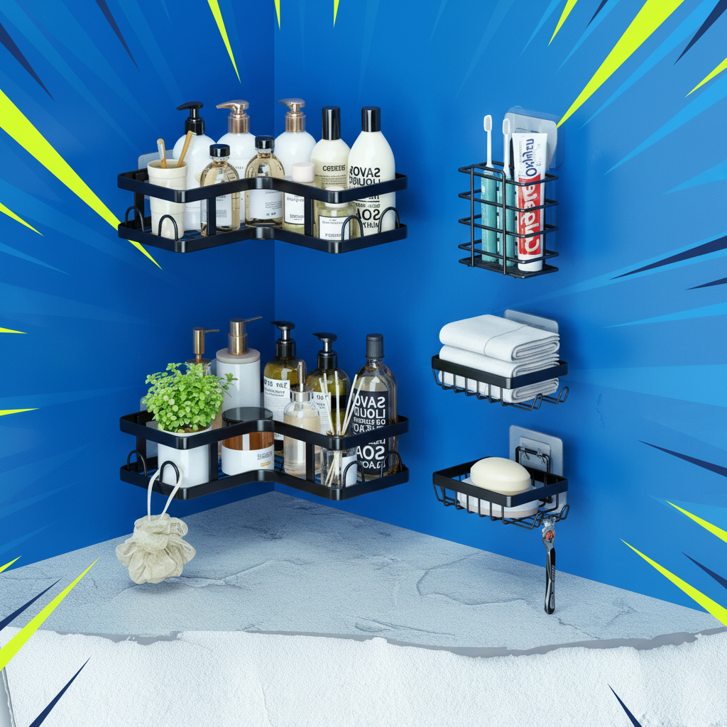 Organizador Esquinero de Baño 5 Piezas 2