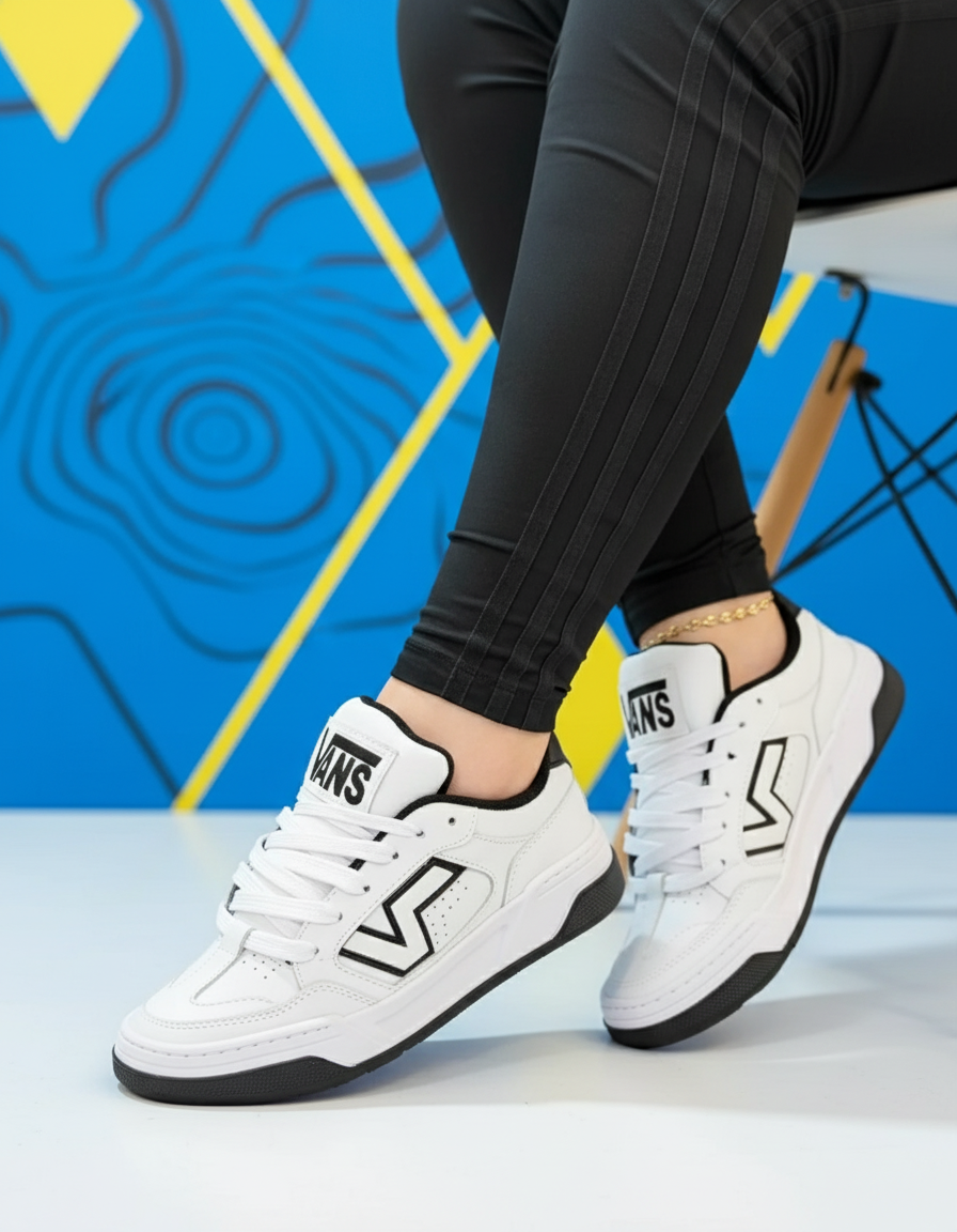 Tenis Vans Sb Blanco Chulo V 2